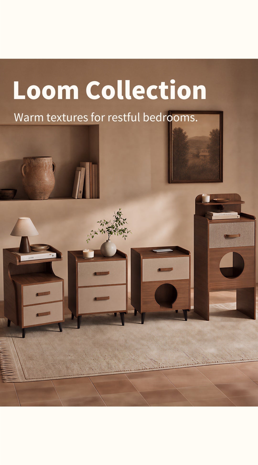 LOOM Collection|Pet-friendly Nightstands