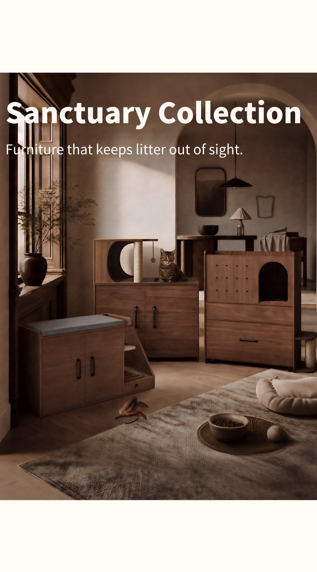 Sanctuary Collection | Cat Litter Cabinet