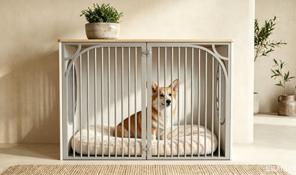 CozyNook Hearth Wooden Dog Crate with Side Entry | Large 98cm from CozyNookMY HEARTH collection — premium pet-friendly furniture & dog crate for modern homes