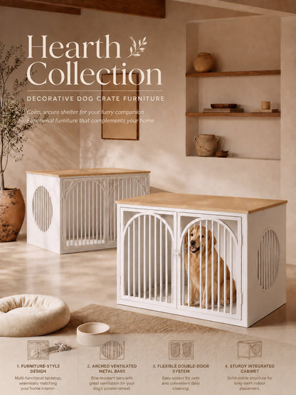 CozyNook Hearth Wooden Dog Crate with Side Entry | Large 98cm from CozyNookMY HEARTH collection — premium pet-friendly furniture & dog crate for modern homes