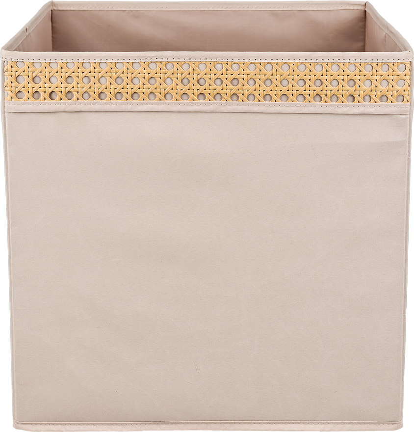 Soft Touch Cabinet Storage Bins - Beige - detail close-up of material texture