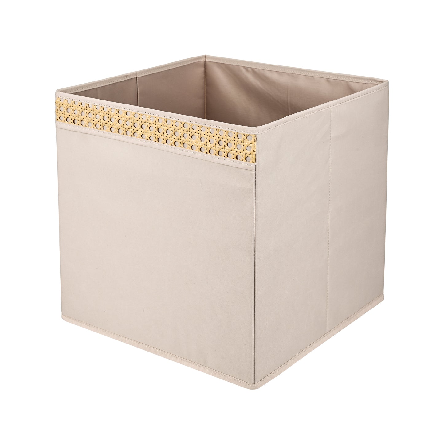 Soft Touch Cabinet Storage Bins - Beige - lifestyle scene in modern living room