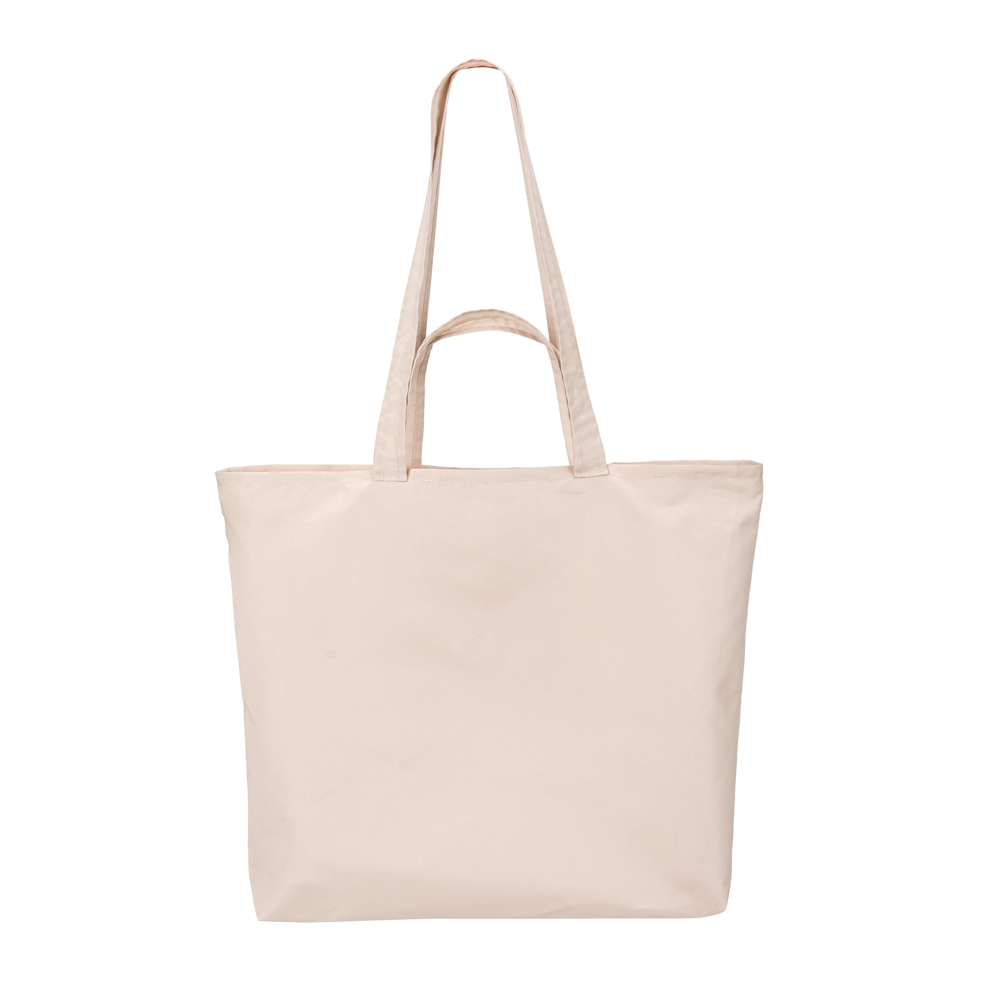 Soft Touch Shopping Bags - Beige Small - detail close-up of material texture
