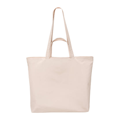 Soft Touch Shopping Bags - Beige Small - detail close-up of material texture