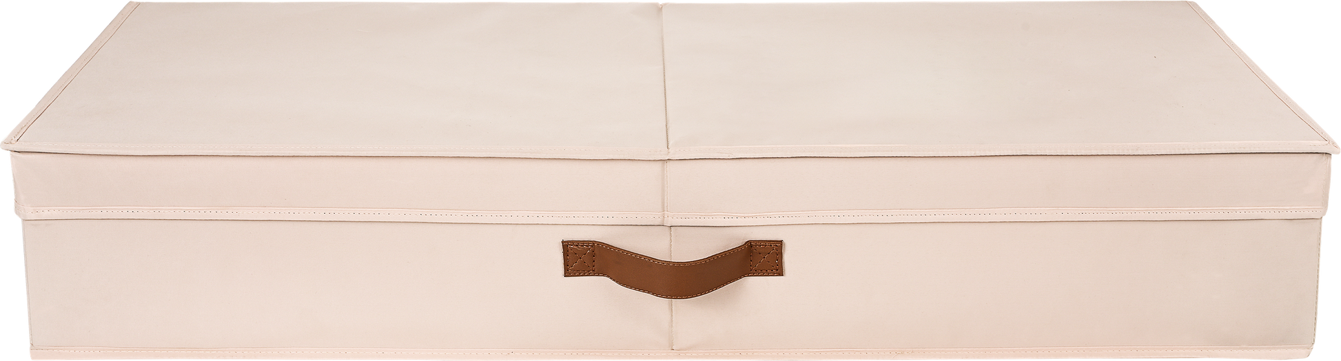 Soft Touch Underbed Storage Boxes - Beige - detail close-up of material texture