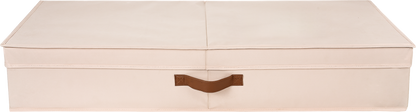Soft Touch Underbed Storage Boxes - Beige - detail close-up of material texture