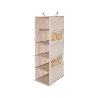Soft Touch Hanging Storage Organizer - Beige - main product front view