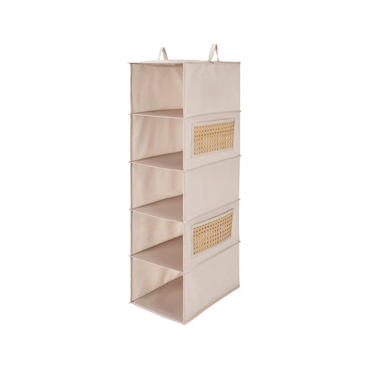 Soft Touch Hanging Storage Organizer - Beige - main product front view
