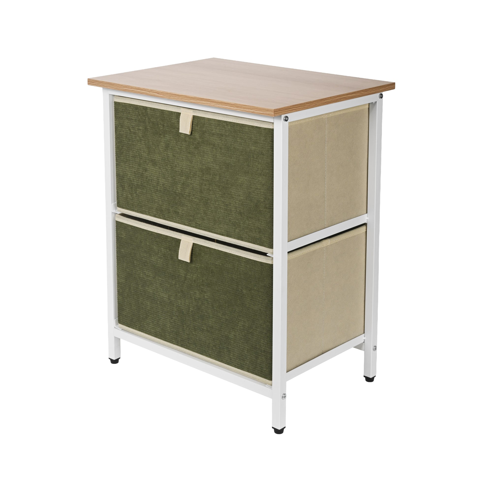 Green Minimal Stackable Fabric Drawer Storage Cabinet with Removable Bins - additional lifestyle application