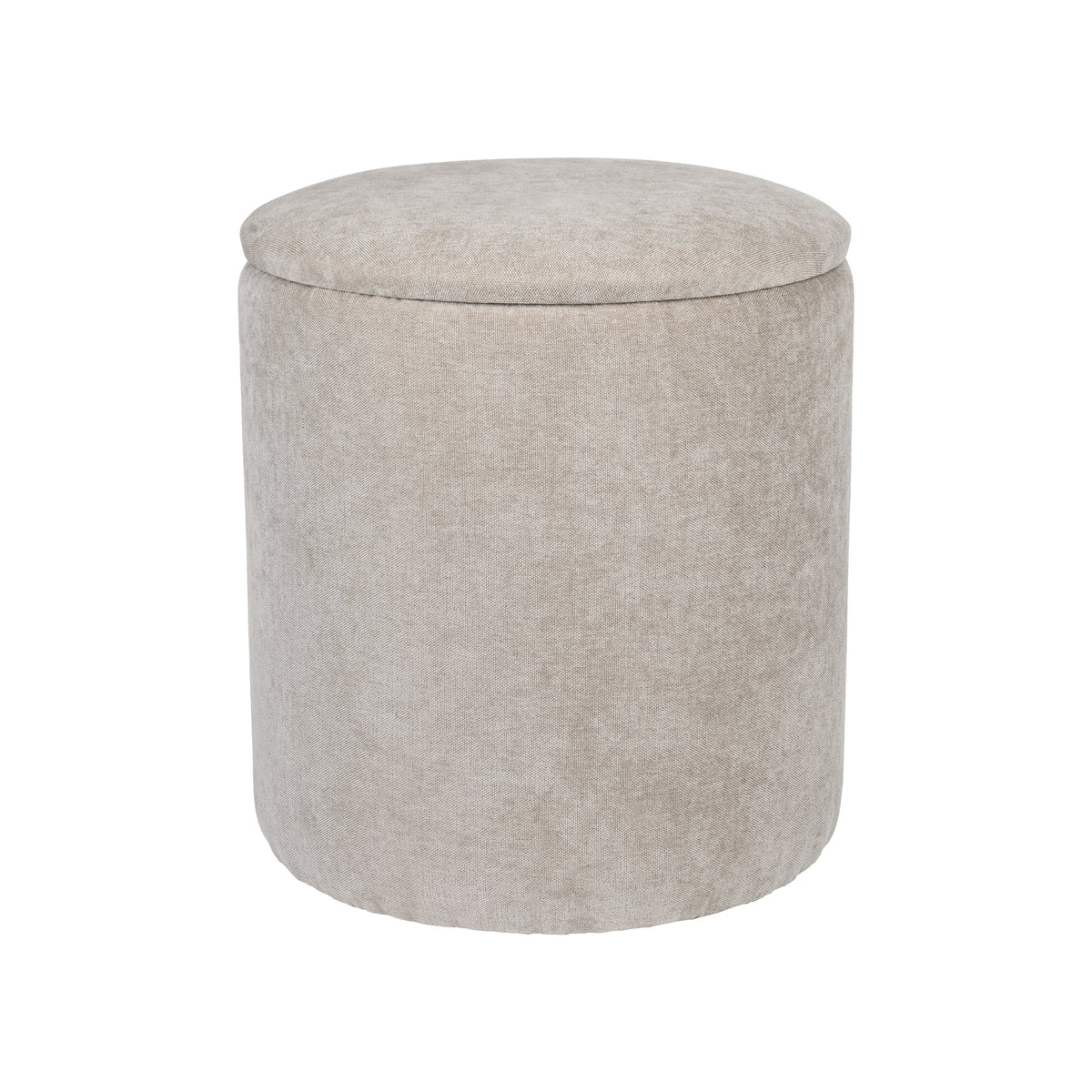 Chenille Multi-Function Storage Ottoman Set in soft chenille upholstery, designed as part of the NOOK multifunctional storage furniture collection. multi-piece set fits modern living rooms, bedrooms and small-space homes with hidden storage. Side angle view showing multi-piece set.