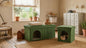 HavenPet Moss Green Arch Opening Multi-Function Cat House  Shoe Bench - main product front view