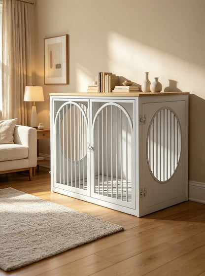 CozyNook Hearth Wooden Dog Crate with Side Entry | Medium 78cm from CozyNookMY HEARTH collection — premium pet-friendly furniture & dog crate for modern homes