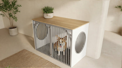 CozyNook Hearth Wooden Dog Crate with Side Entry | Large 98cm from CozyNookMY HEARTH collection — premium pet-friendly furniture & dog crate for modern homes