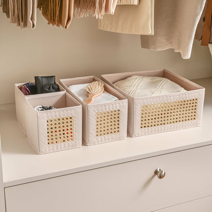 Soft Touch Drawer Storage Sets - Beige - main product front view