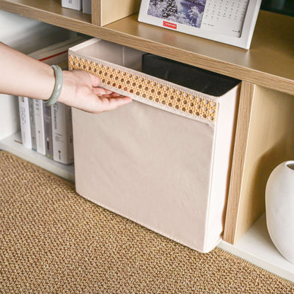 Soft Touch Cabinet Storage Bins - Beige - main product front view