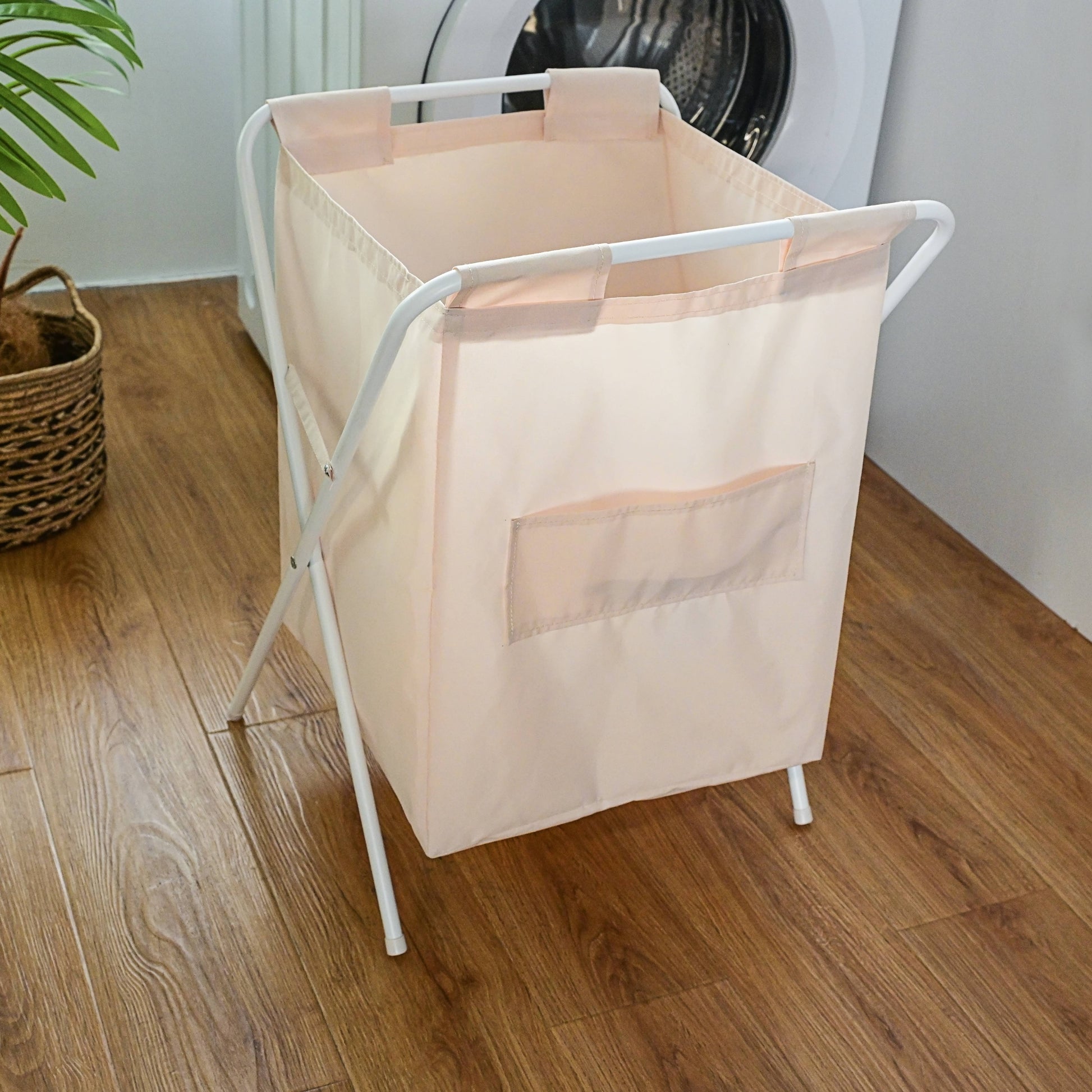 Soft Touch Collapsible Laundry Storage - Beige - main product front view