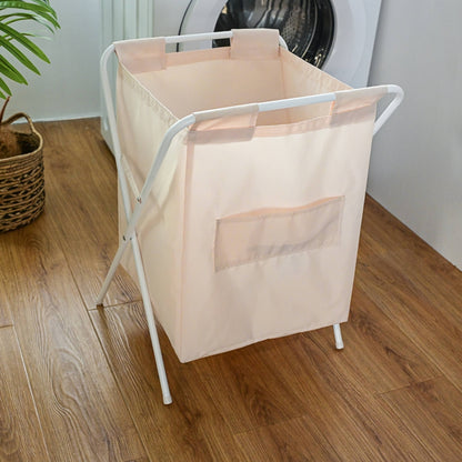 Soft Touch Collapsible Laundry Storage - Beige - detail close-up of material texture