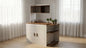 CozyNook Extendable Sideboard with Rolling Side Cart | Built-in Power | 162cm from CozyNookMY STUDIO collection — premium pet-friendly furniture & dog crate for modern homes