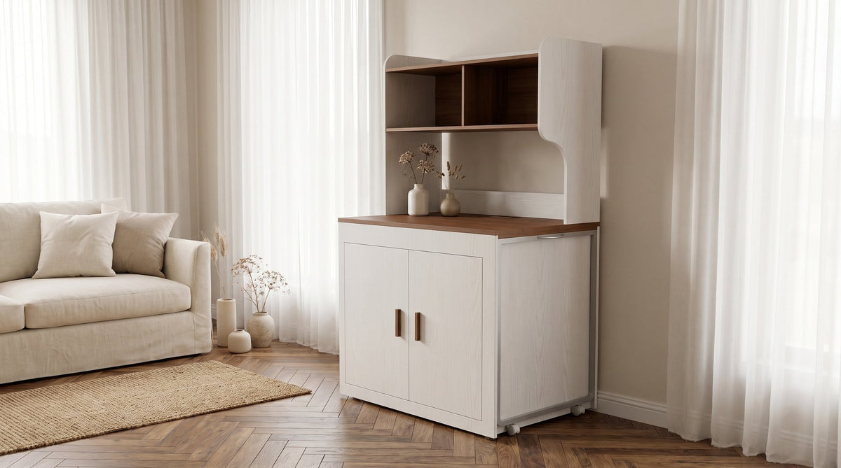 CozyNook Extendable Sideboard & Workstation | Built-in Power | 162cm from CozyNookMY STUDIO collection — premium pet-friendly furniture & dog crate for modern homes