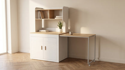 CozyNook Extendable Sideboard & Workstation | Built-in Power | 162cm from CozyNookMY STUDIO collection — premium pet-friendly furniture & dog crate for modern homes