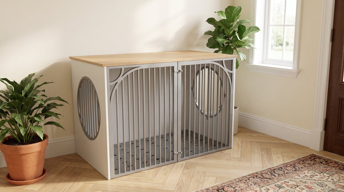 CozyNook Hearth Wooden Dog Crate with Side Entry | Large 98cm from CozyNookMY HEARTH collection — premium pet-friendly furniture & dog crate for modern homes