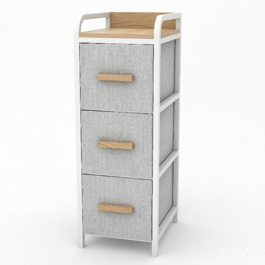 Full Entryway Organizer in white metal frame with warm wood accents, designed as part of the HARBOR entryway storage furniture collection. Hooks + Shelves + 2-Drawers + Shoe Rack design fits compact entryways for organizing shoes, bags, keys and everyday essentials in modern homes. Main product front view.