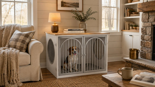 CozyNook Hearth Wooden Dog Crate with Side Entry | Medium 78cm from CozyNookMY HEARTH collection — premium pet-friendly furniture & dog crate for modern homes