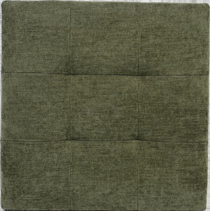 Chenille Square Pet-Friendly Storage Ottoman in soft chenille upholstery, designed as part of the NOOK multifunctional storage furniture collection. square compact design fits modern living rooms, bedrooms and small-space homes with hidden storage. Lifestyle scene in modern entryway/living space.