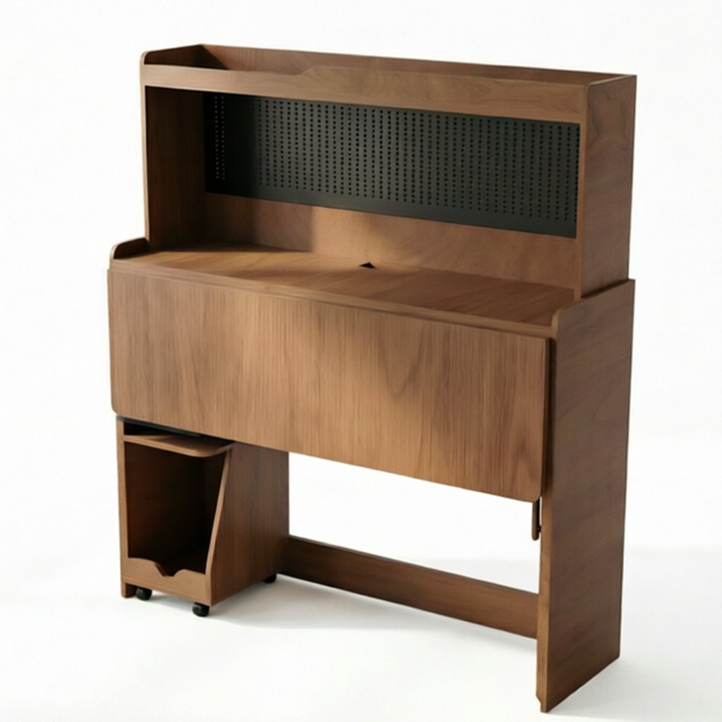 CozyNook Foldable Desk & Dining Table | Built-in Power & LED | 110cm from CozyNookMY STUDIO collection — premium pet-friendly furniture & dog crate for modern homes