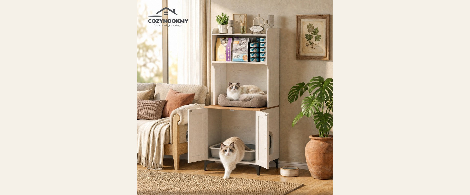 Cat Litter Cabinet Banner